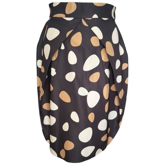 Gianfranco Ferre Cotton Silk Blend Polka Dot Mini Skirt Size 42 US 4 - Picture 1 of 13